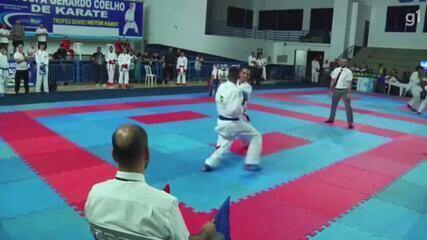 Renato Santos na IX Copa Gerardo Coelho de Karate. Vídeo: Arquivo pessoal.