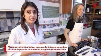 Medicina culinária: médicos e alunos da Unicamp aprendem técnicas de preparo de alimentos