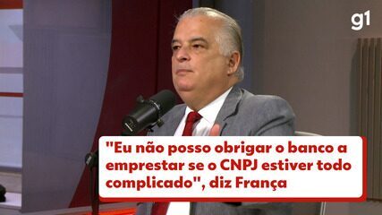 Márcio França ao g1: 'Não posso obrigar banco a emprestar se CNPJ estiver todo complicado'