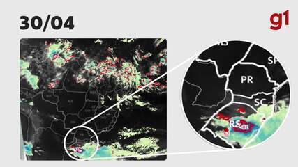 Imagens de satélite mostram como se formou chuva histórica no Rio Grande do Sul