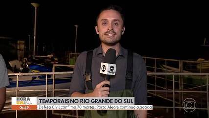 Repórter Leo Bartz relata que sua casa foi alagada no RS. 'Hora 1', 06/05/2024