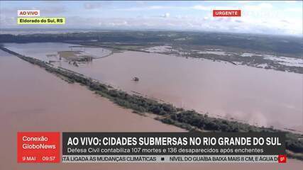 Imagens aéreas mostram cidades submersas no Rio Grande do Sul