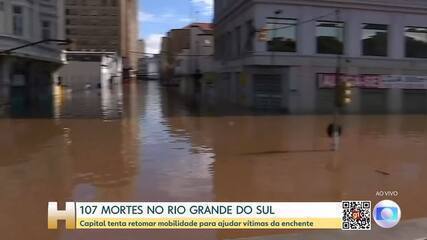 Frente fria e novas chuvas preocupam Rio Grande do Sul; número de mortos chega a 107