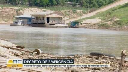 Governo decreta emergência por causa da estiagem e baixo índice de chuvas no Acre