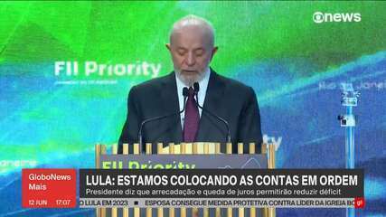 Lula: estamos colocando as contas em ordem