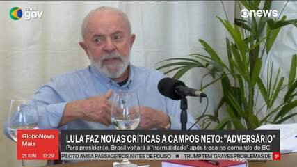 Lula faz novas críticas a Campos Neto: 'Adversário'