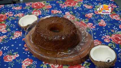 "Encanto Caipira": aprenda a preparar a receita de bolo de cocada com macaxeira