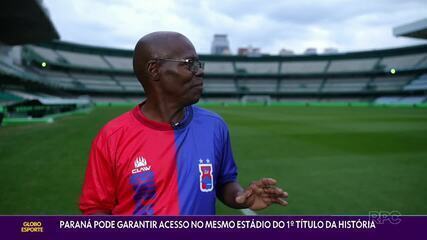 Paraná pode garantir acesso no mesmo estádio do 1º título da história do clube