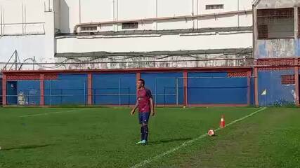 Reforço do Bonsucesso, Monzón treina no Estádio Leônidas da Silva