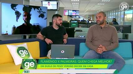 Confronto pesadíssimo! Quem é favorito para o duelo entre Flamengo x Palmeiras nas oitavas da Copa do Brasil? Central do ge analisa