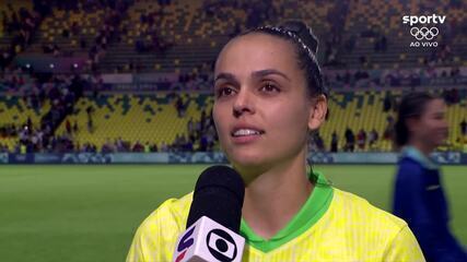 Gabi Portilho se emociona ao falar sobre classificação: "Fomos zebras e passamos"