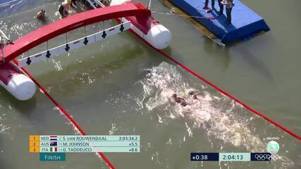 Veja a chegada da maratona aquática feminina; Ana Marcela fica em quarto