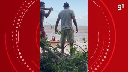 Vídeo mostra resgate dos passageiros de lancha que foi roubada por piratas, no Pará