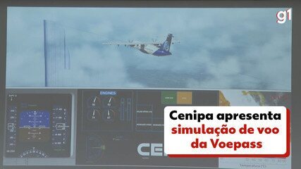 Cenipa apresenta simulação dos ultimos momentos do voo da Voepass