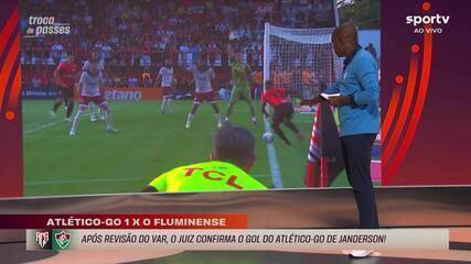 Veja a análise de PC de Oliveira sobre o gol confirmado para o Atlético-GO contra o Flu