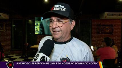 Torcida do Botafogo-PB vai da alegria à frustração com derrota para o Volta Redonda