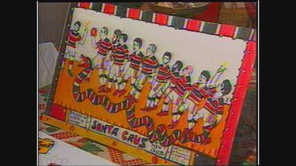 Em 1992, artista olindense Bajado fala sobre sua arte e quadros de futebol