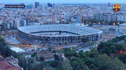 Veja o timelapse das obras do Camp Nou, estádio do Barcelona