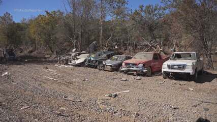 Furacão Flórida: sinais pichados nos carros mostram se houve vítimas fatais