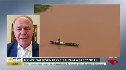 Governador Renato Casagrande fala sobre acordo com mineradoras do desastre de Mariana