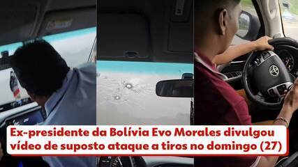 Ex-presidente da Bolívia Evo Morales divulgou vídeo de suposto ataque a tiros no domingo