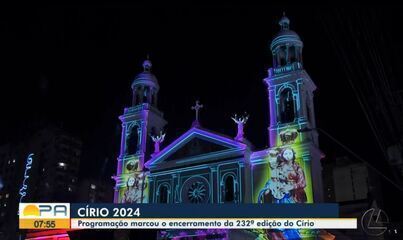 Encerramento do Círio 2024 tem projeções artísticas, missa e fogos, em Belém