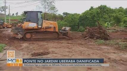 Dois dias de chuva intensa causam diversos transtornos em Uberaba; veja estragos