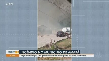 Polícia investiga se incêndio que atingiu área no município de Amapá foi criminoso