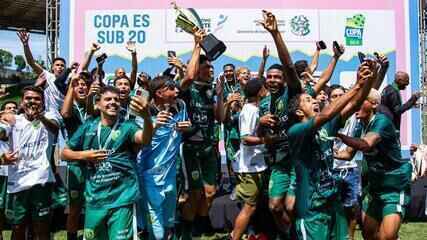 Os pênaltis de Porto Vitória 4 (0 x 0) 1 Rio Branco-ES, pela Copa ES Sub-20 2024. Imagens: TVE Espírito Santo