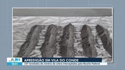 Receita Federal apreende mais de 200 toneladas de minério em Vila do Conde