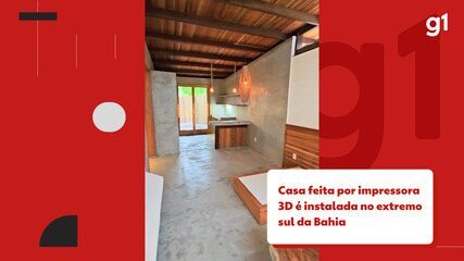 Casa feita por impressora 3D é instalada na Bahia; conheça imóvel avaliado em R$ 190 mil