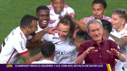 Flamengo vence o Cruzeiro: 1 a 0, com gol de falta de David Luiz