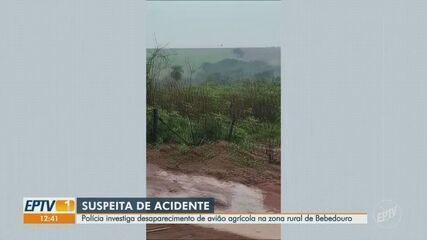 Polícia investiga desaparecimento de avião agrícola na zona rural de Bebedouro