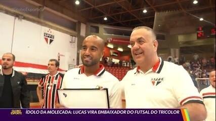 Ídolo da molecada: Lucas vira embaixador do futsal do Tricolor