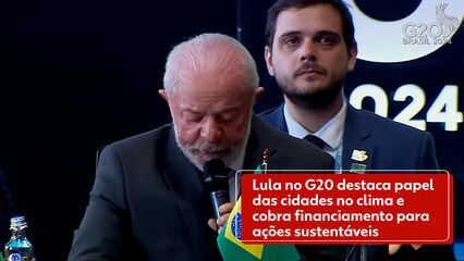 Lula no G20 destaca papel das cidades no clima