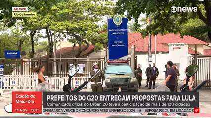 Prefeitos do G20 entregam propostas para Lula