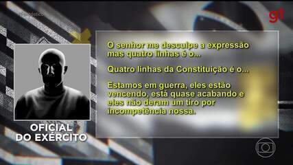 Oficial do Exército se revolta e diz que 'quatro linhas da constituição é o c*'