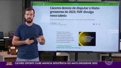 Cáceres Esporte Clube anuncia desistência do Mato-grossense 2025