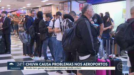 Passageiros reclamam de falta de suporte após cancelamento de voos em Congonhas