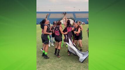 Cobrarés é bicampeão nacional de flag football