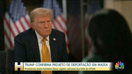 Trump confirma intenção de promover deportação em massa