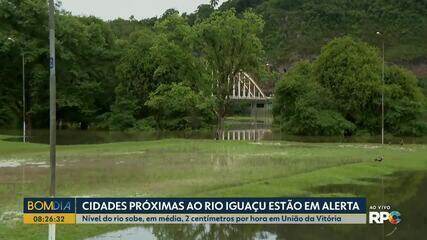 Confira as últimas informações da cheia rio Iguaçu