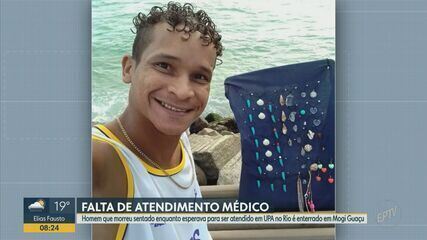 Homem que morreu sentado em UPA no Rio de Janeiro é enterrado em Mogi Guaçu