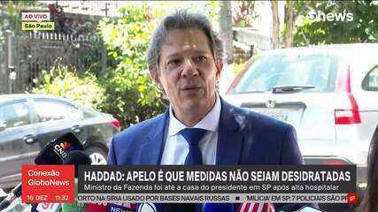 Haddad fala após visita a Lula