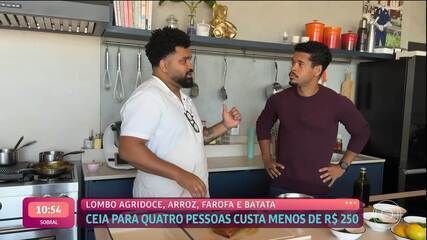 Chef Danilo Parah monta ceia de Natal completa com 250 reais