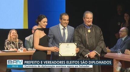 Prefeito,  vice-prefeita e vereadores eleitos em Salvador são diplomados