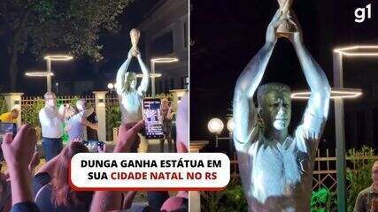 Dunga ganha estátua em Ijuí