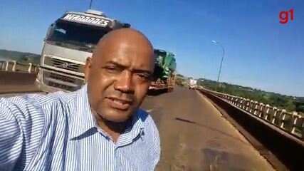 Homem denuncia condição precária de ponte que caiu sobre rio Tocantins