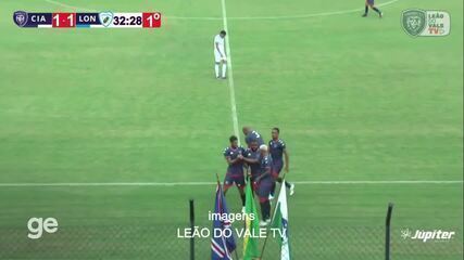 Cianorte 2x1 Londrina: assista aos gols pelo Torneio Paraná de Verão