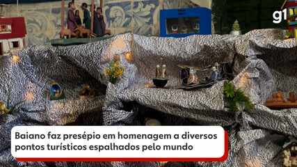 Baiano faz presépio em homenagem a diversos pontos turísticos espalhados pelo mundo